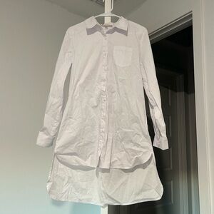 Fox White Collared Dress